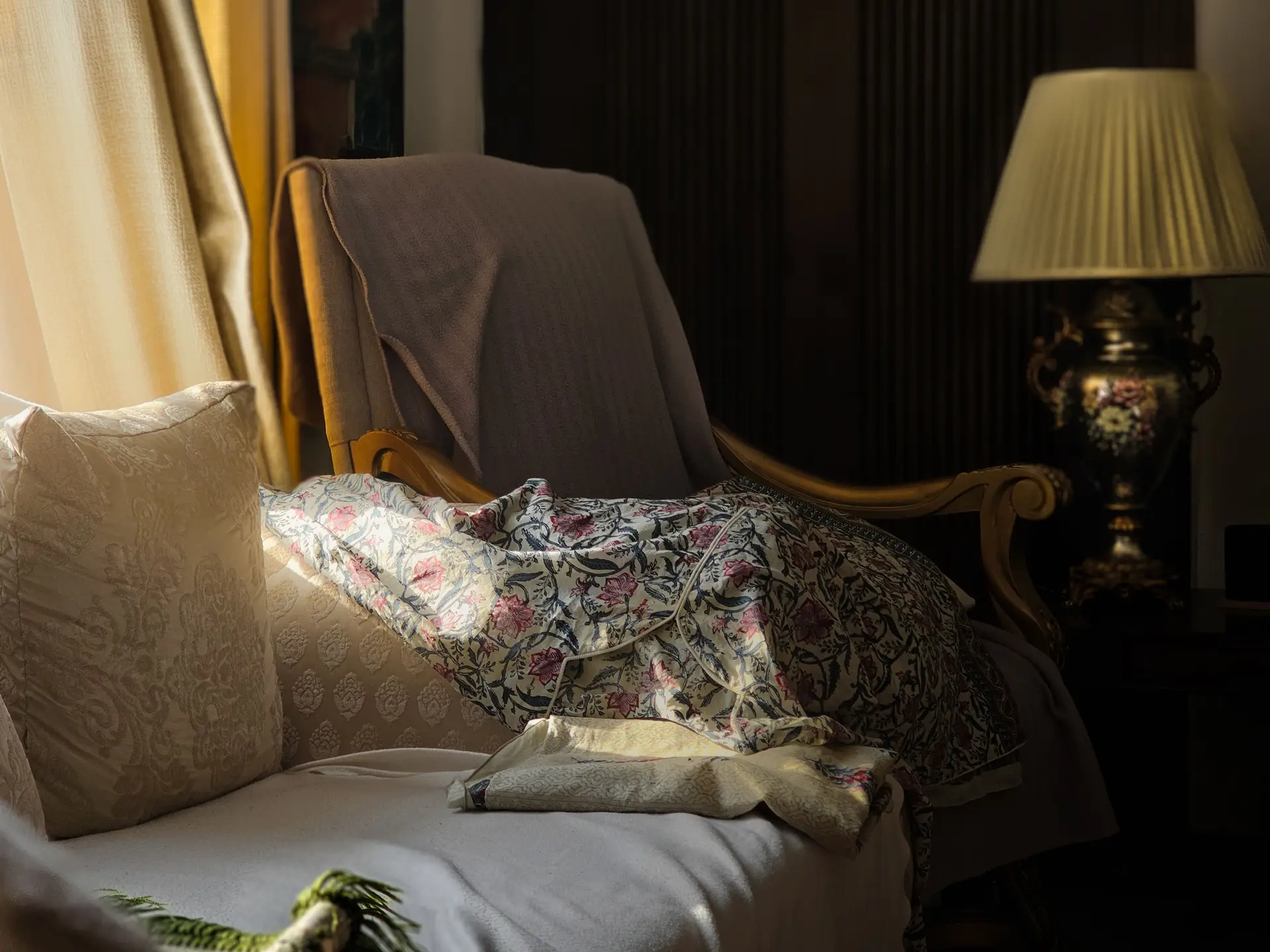 Sun-drenched Armchair Setting